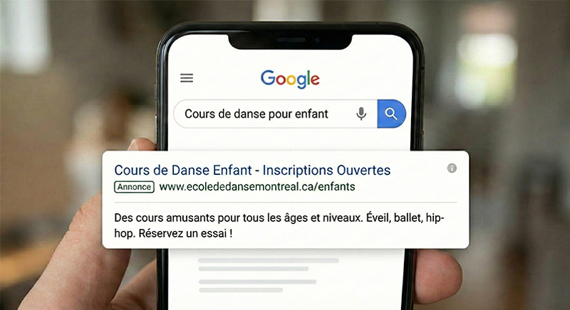 Annonce Google Ads