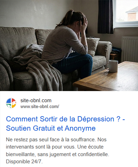 Exemple Google Ads aide psychologique Adsoli